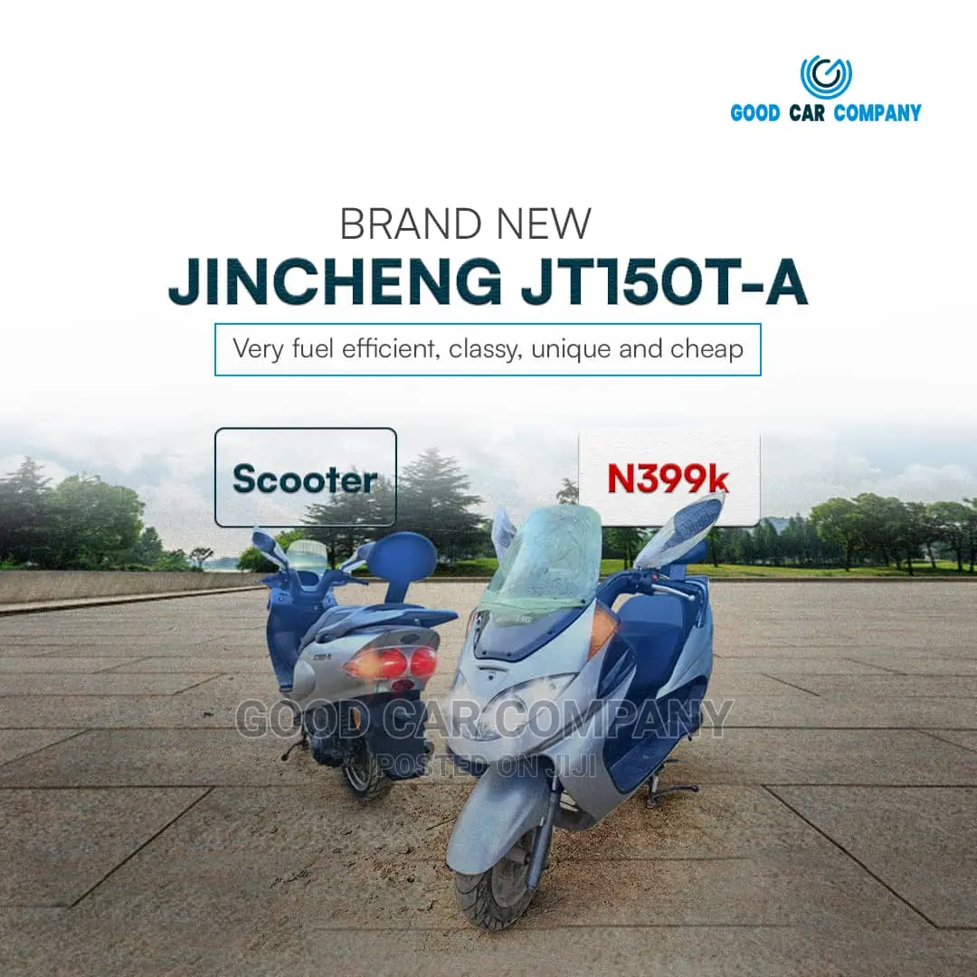 🚲 2020 Jincheng JC 150 T Scooter | Available in Ilorin - Low Mileage & Sporty Design